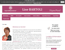 Tablet Screenshot of lisebartoli.com
